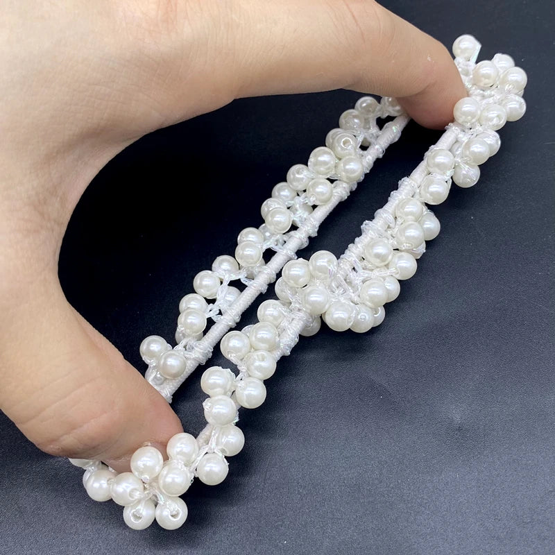 Woman Elegant Pearl Hair Ties Beads Girls Scrunchies Rubber Bands Ponytail Holders Accessories Elastic Band