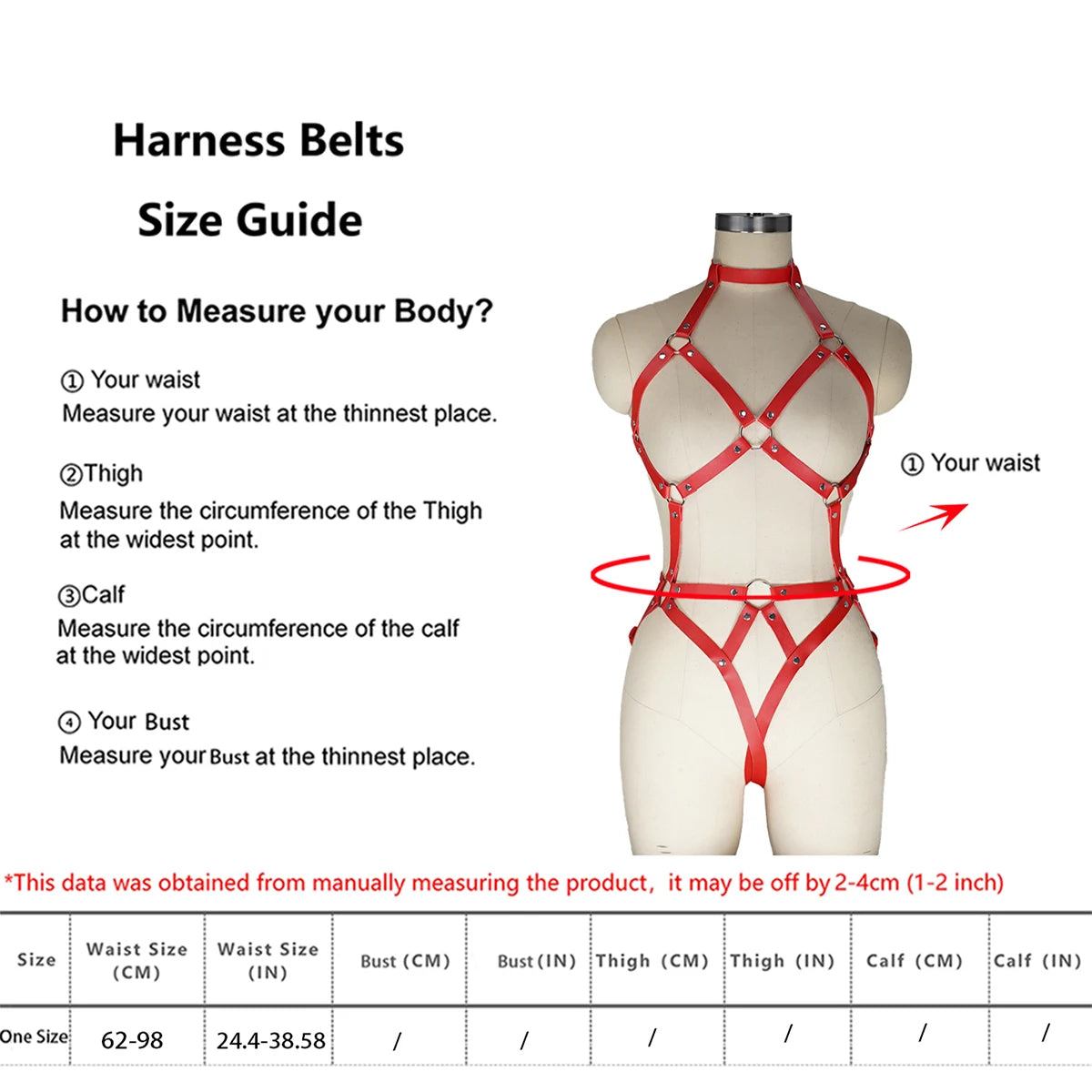Women Sexy Full Body Harness Belt Waist Corset Belt Bondage Woman Wear Gothic Fetish Clothing Exotic Accessories