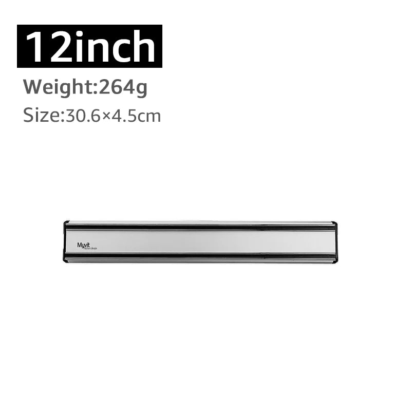 Kitchen Wall Mounted Magnetic Knife Holder Absorbent Simple Multifunctional Shelf Strip Kitchen Accessories Organizer