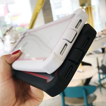 Transparent Phone Case For iPhone 17 Pro 15 14 13 12 11 16 XS 7 8 Plus SE 2022 Hybrid Rugged Anti Shock Doom Armor Cover Cases