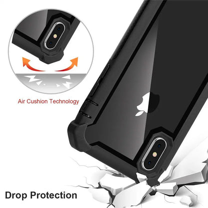 Transparent Phone Case For iPhone 17 Pro 15 14 13 12 11 16 XS 7 8 Plus SE 2022 Hybrid Rugged Anti Shock Doom Armor Cover Cases