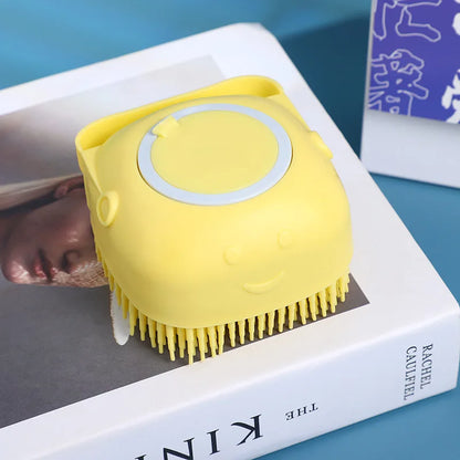 Pet Silicone Bath Brush Functional Beauty Brush Massage Cat Hair Remover Dog Comb Dog Dog Grooming Supplies Pet Accessories