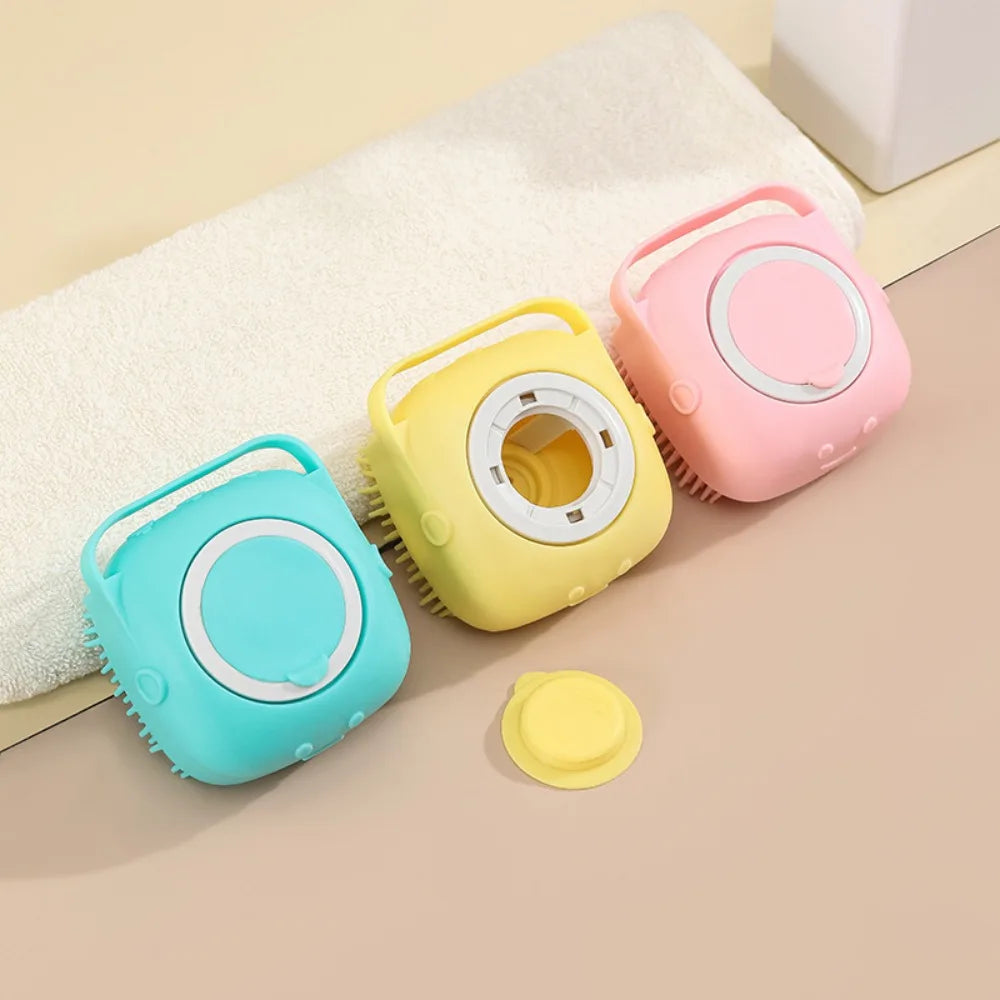 Pet Silicone Bath Brush Functional Beauty Brush Massage Cat Hair Remover Dog Comb Dog Dog Grooming Supplies Pet Accessories