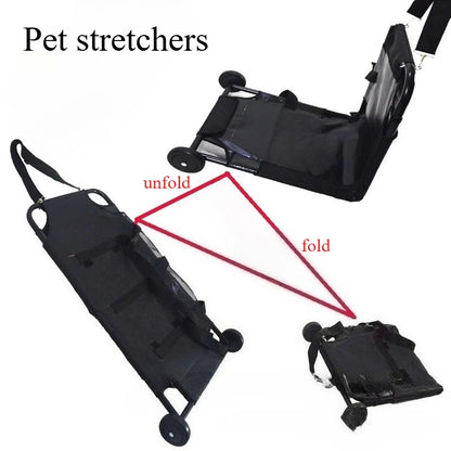 Pet Stretcher, Animal Rescue Cart, Pet Transfer Stretcher, Carbon Steel Material, Stainless Steel Material, Pet Clinic Equipment