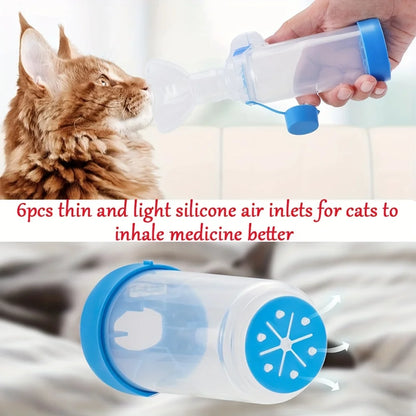 Adjustable Pet Nebulizer Mask, Large-Capacity Aerosol Spacer, Respiratory Care for Pets