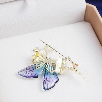 Female Jewelry Wedding Accessories Ldies Gift Coat corsage Women Crystal Brooches Angel wings Brooch Dancing Girl Lapel Pins