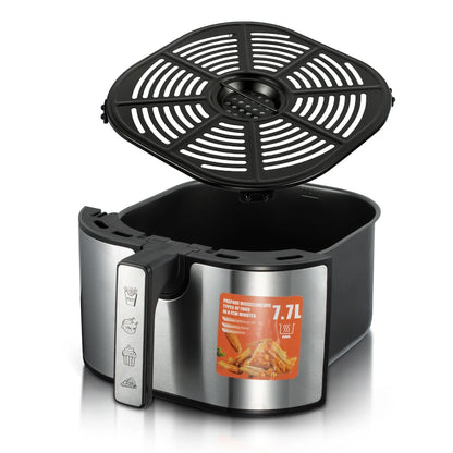 1800W Air Fryer Freidora De Aire 7.7L Large Capacity Multi Purpose Cooker With 360 Degree Hot Air Circulation And Low Oil