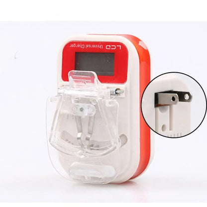 Universal Battery USB Charger with LCD Indicator Screen US / EU Plug Charging Adapter For Removable Extra Phone Battery
