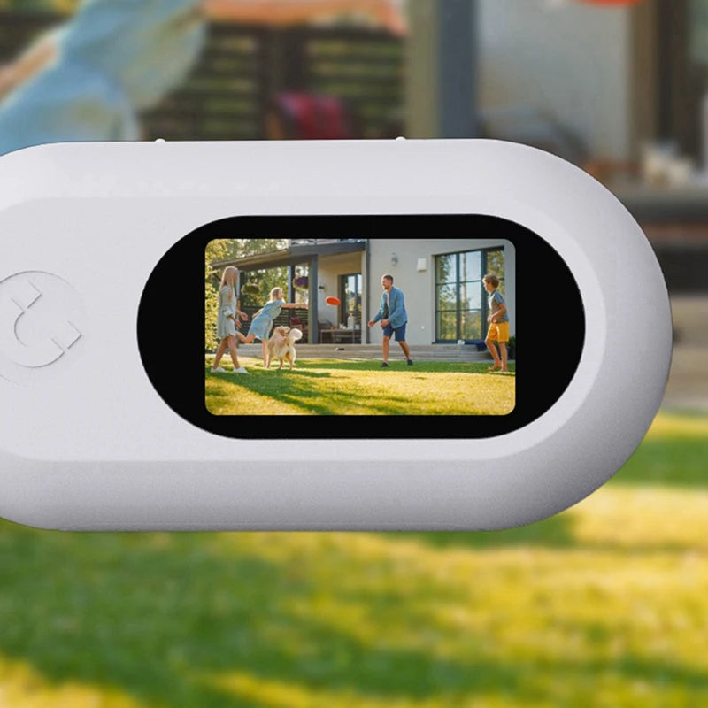 Pet Collar Camera for Pet Camera and Monitor with Wide Angle Lens, Mini Portable Stabilized Sports Body Camera White-A79U