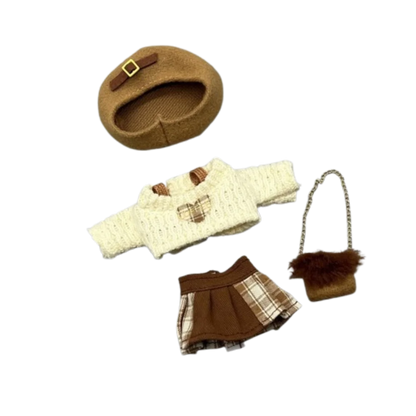 Accessories Casual Wears Elegant Dresses Humanoid Dress Up OB11 Clothes Set Handmade Cotton Cloth Princess Skirt DIY