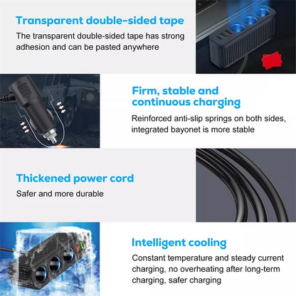 New Car Charger For Phones 120W Plug And Play Charger Splitter Overcharge Protection Charger Adapter PD QC3.0 Car Charger
