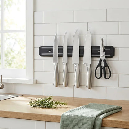 Kitchen Wall-Mounted Magnetic Knife Holder, Kitchen Magnetic Knife Rack, Magnetic Ironstone Knife Storage Rack, a Storage Wonder