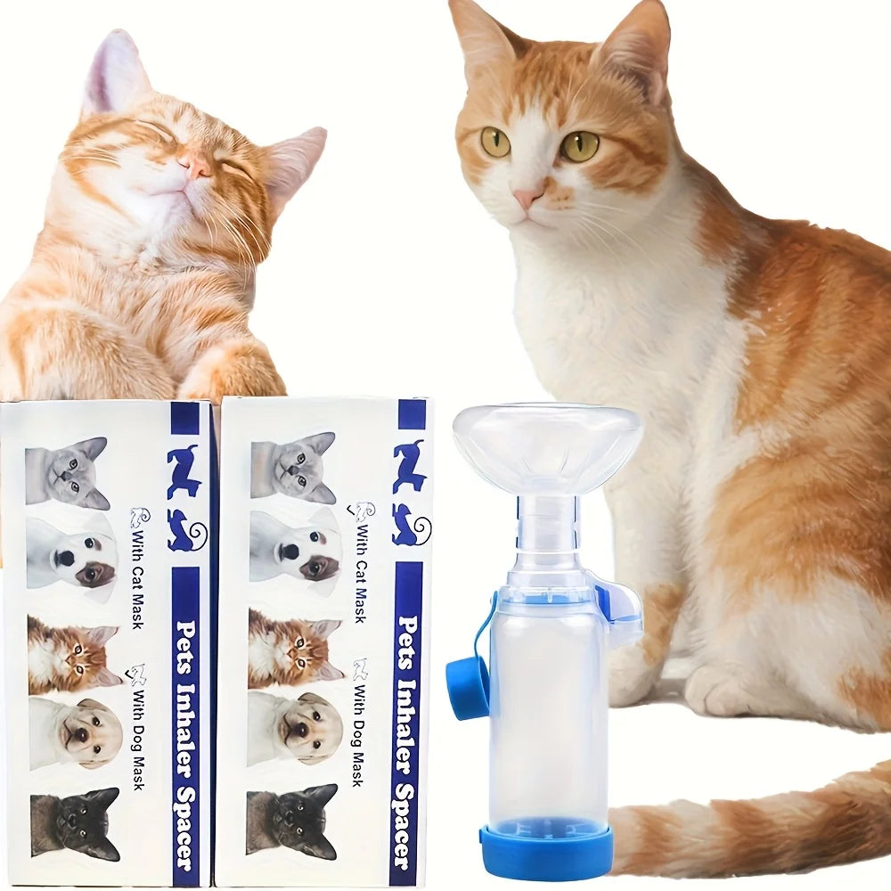 Adjustable Pet Nebulizer Mask, Large-Capacity Aerosol Spacer, Respiratory Care for Pets
