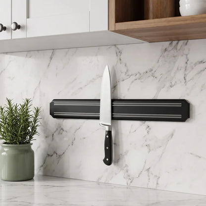Kitchen Wall-Mounted Magnetic Knife Holder, Kitchen Magnetic Knife Rack, Magnetic Ironstone Knife Storage Rack, a Storage Wonder