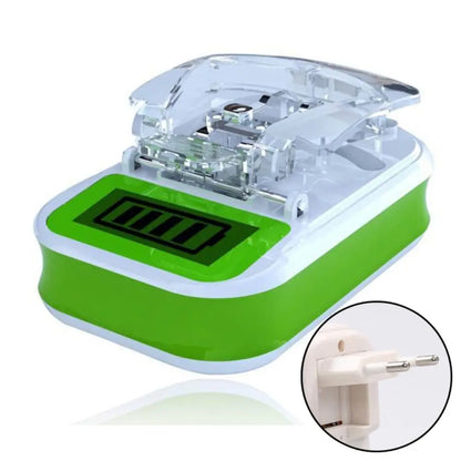 Universal Battery USB Charger with LCD Indicator Screen US / EU Plug Charging Adapter For Removable Extra Phone Battery