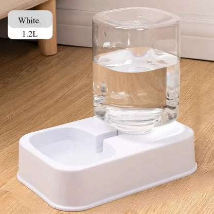 Automatic Portion-Control Pet Feeder with Integrated Water Dispenser, Battery-Free Operation for Cats and Dogs