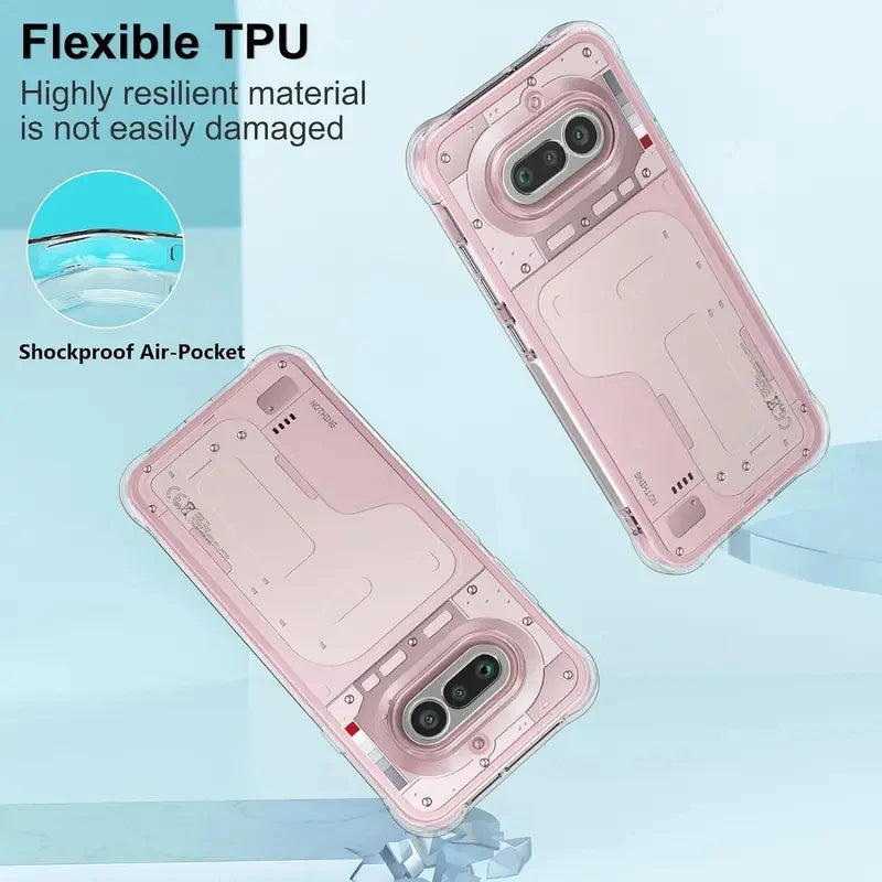 For Nothing Phone 4A 4 A Case For Phone4A Reinforced Corners Soft Clear TPU Shockproof Mobile Phone Cases Back Cover Coque Funda