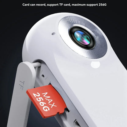 Pet Collar Camera for Pet Camera and Monitor with Wide Angle Lens, Mini Portable Stabilized Sports Body Camera White-A79U
