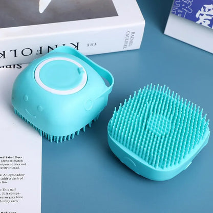 Pet Silicone Bath Brush Functional Beauty Brush Massage Cat Hair Remover Dog Comb Dog Dog Grooming Supplies Pet Accessories