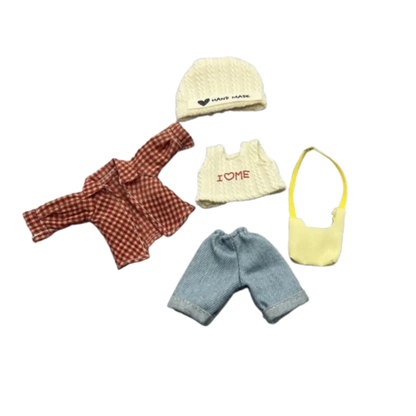 Accessories Casual Wears Elegant Dresses Humanoid Dress Up OB11 Clothes Set Handmade Cotton Cloth Princess Skirt DIY
