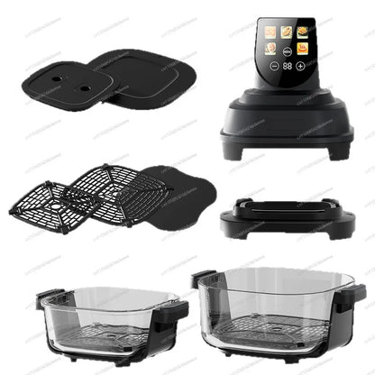 cross-border air fryer 2025 new smart oil-free multi-function visual double-layer automatic household fryer baking