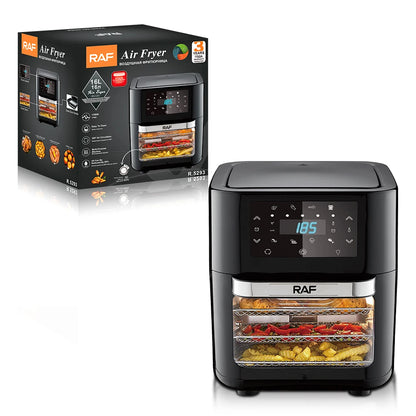 1700W Air Fryer 12L Multifunctional Cooking Appliance With 360 Degree Hot Air Circulation Oil Free Healthy Frying Easy Clean