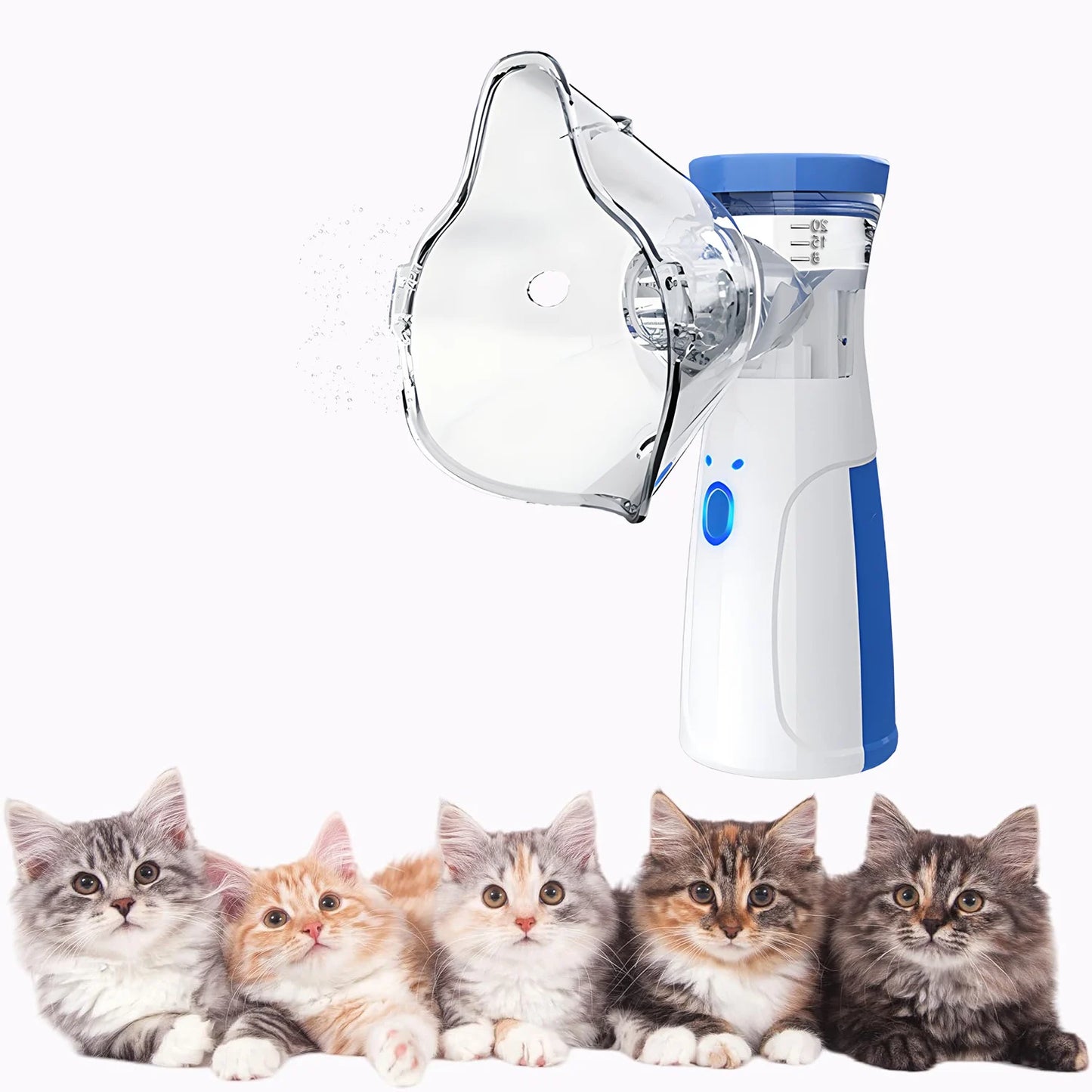 Veterinary Animals Aerosol Chamber Pet Asthma Inhaler Spacer Devices for Pet Cats Dogs Nebulizer