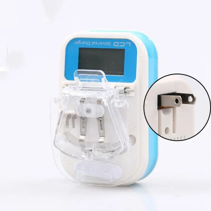 Universal Battery USB Charger with LCD Indicator Screen US / EU Plug Charging Adapter For Removable Extra Phone Battery