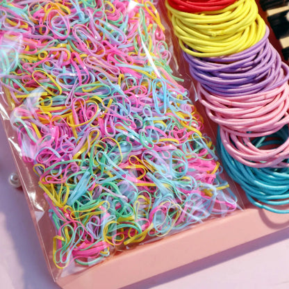 1Set Multicolour Hair Accessories for Woman Set Seamless Ponytail Holders Variety Hair Scrunchies HairBands Scrunchy Hair Ties