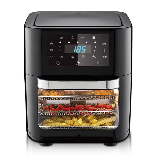 1700W Air Fryer 12L Multifunctional Cooking Appliance With 360 Degree Hot Air Circulation Oil Free Healthy Frying Easy Clean