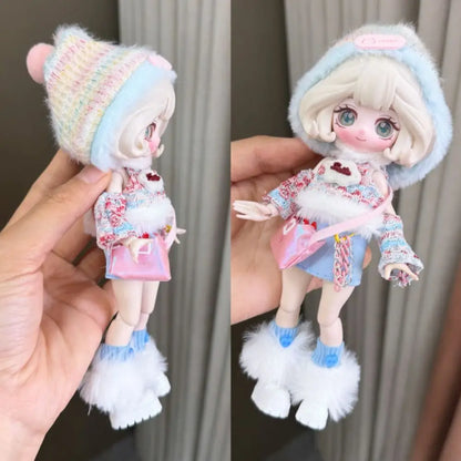 Accessories Casual Wears Elegant Dresses Humanoid Dress Up OB11 Clothes Set Handmade Cotton Cloth Princess Skirt DIY