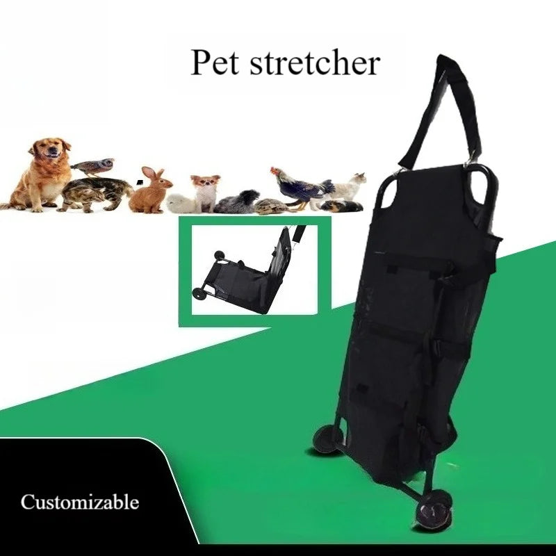 Pet Stretcher, Animal Rescue Cart, Pet Transfer Stretcher, Carbon Steel Material, Stainless Steel Material, Pet Clinic Equipment