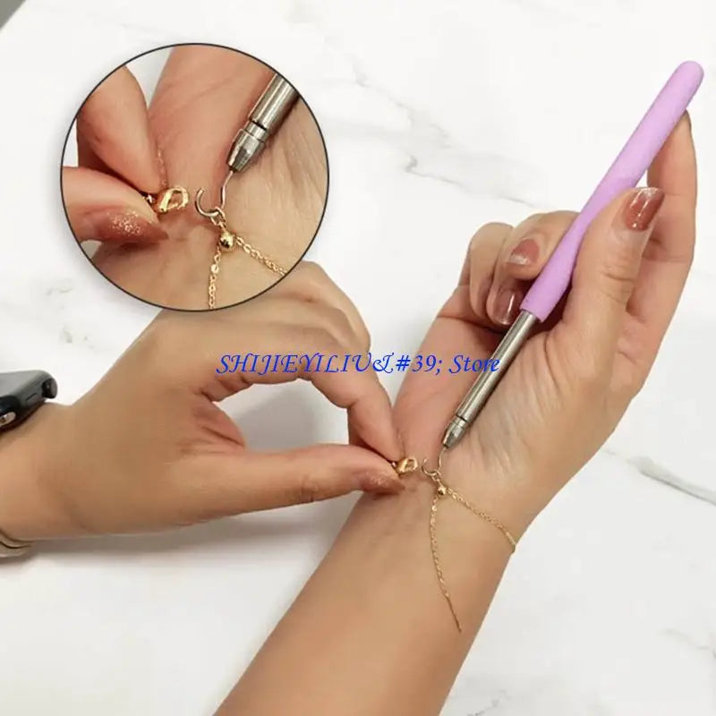 E21F Bracelet Accessories Wear Bracelet Button Hook Accessories Ladies Jewelry Wrist Bracelet Accessories Auxiliary Artifact