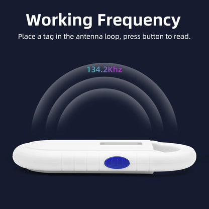 5YOA Pet Scanner OLED Display ISO11784/5 Animal Pet ID Reader Chip Transponder USB RFID Handheld Microchip Scanner for animals