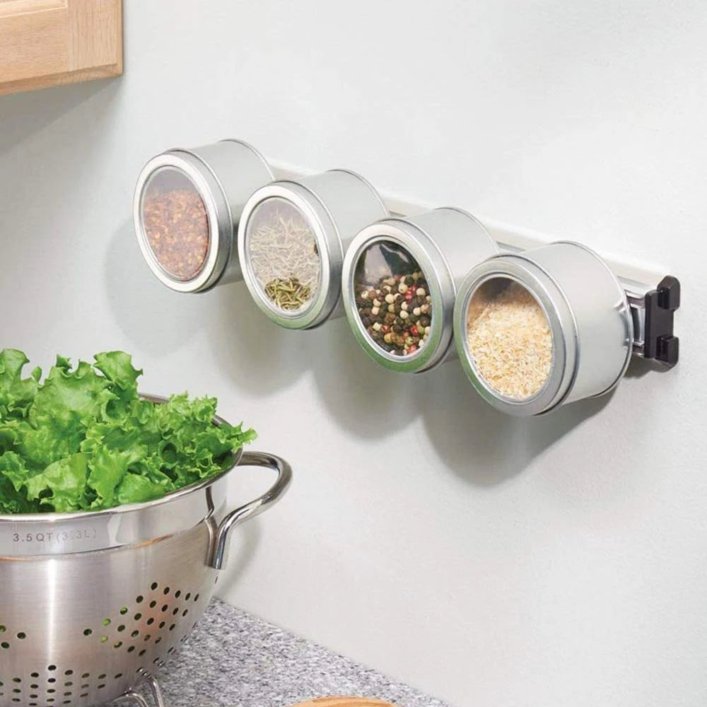 Kitchen Wall Mounted Magnetic Knife Holder  Absorbent Simple Multifunctional Shelf Strip Kitchen Accessories Organizer