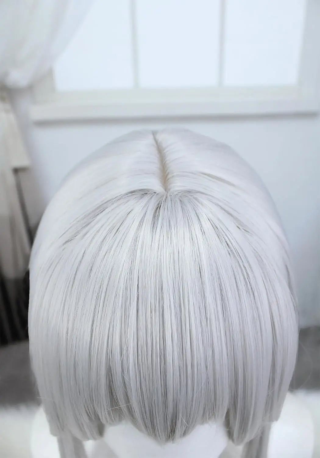 Anime Women Cosplay Wigs Costume Accessories for Party Christmas Halloween Silver White