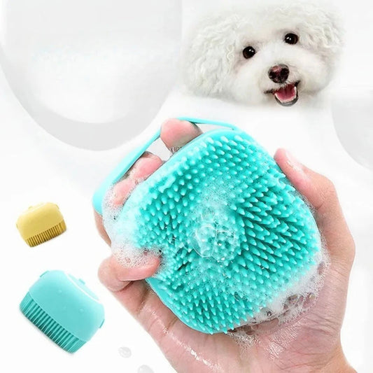 Pet Silicone Bath Brush Functional Beauty Brush Massage Cat Hair Remover Dog Comb Dog Dog Grooming Supplies Pet Accessories