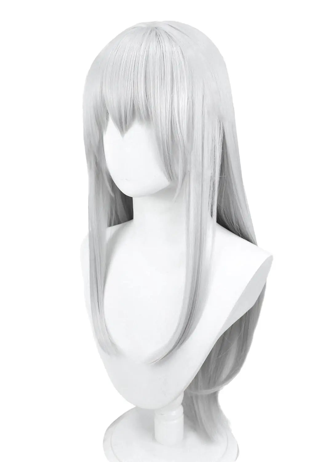 Anime Women Cosplay Wigs Costume Accessories for Party Christmas Halloween Silver White