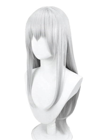 Anime Women Cosplay Wigs Costume Accessories for Party Christmas Halloween Silver White