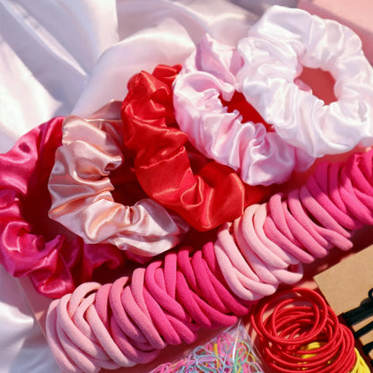 1Set Multicolour Hair Accessories for Woman Set Seamless Ponytail Holders Variety Hair Scrunchies HairBands Scrunchy Hair Ties
