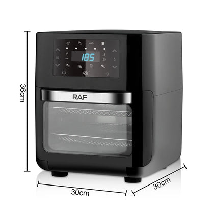 1700W Air Fryer 12L Multifunctional Cooking Appliance With 360 Degree Hot Air Circulation Oil Free Healthy Frying Easy Clean