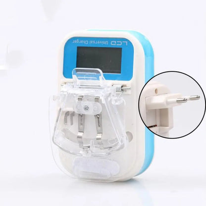Universal Battery USB Charger with LCD Indicator Screen US / EU Plug Charging Adapter For Removable Extra Phone Battery