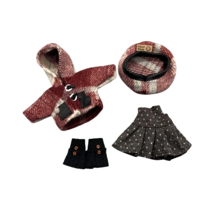 Accessories Casual Wears Elegant Dresses Humanoid Dress Up OB11 Clothes Set Handmade Cotton Cloth Princess Skirt DIY