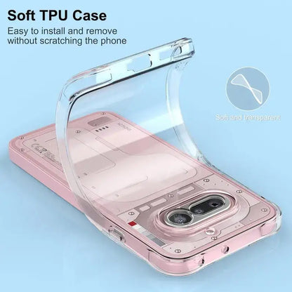 For Nothing Phone 4A 4 A Case For Phone4A Reinforced Corners Soft Clear TPU Shockproof Mobile Phone Cases Back Cover Coque Funda