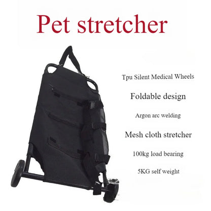 Pet Stretcher, Animal Rescue Cart, Pet Transfer Stretcher, Carbon Steel Material, Stainless Steel Material, Pet Clinic Equipment